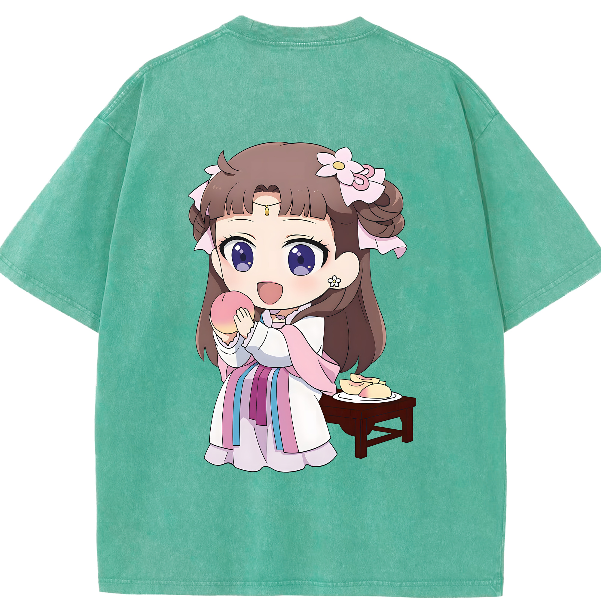 （画像用） 薬屋のひとりごと The Apothecary Diaries 綿100% ヴィンテージ風 半袖Tシャツ（背面プリント）